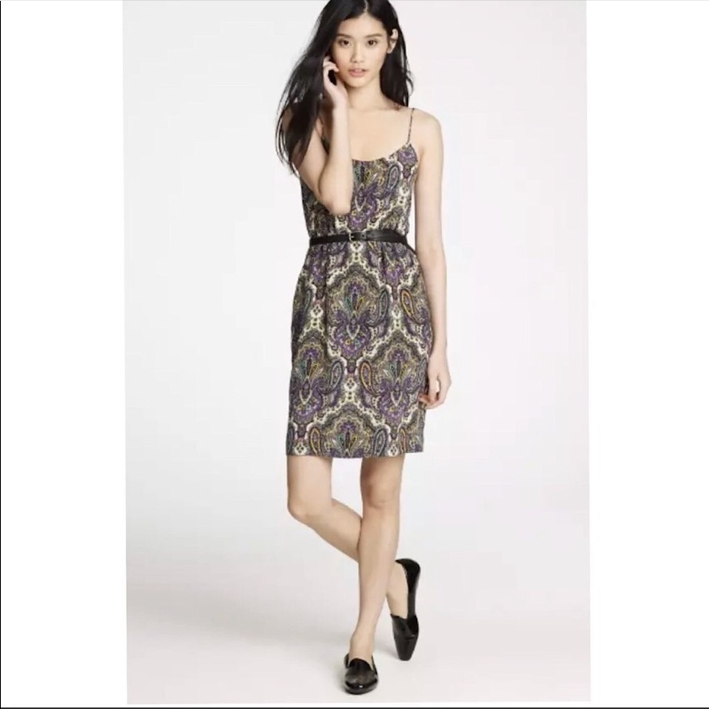 J. Crew Silk Paisley Dress